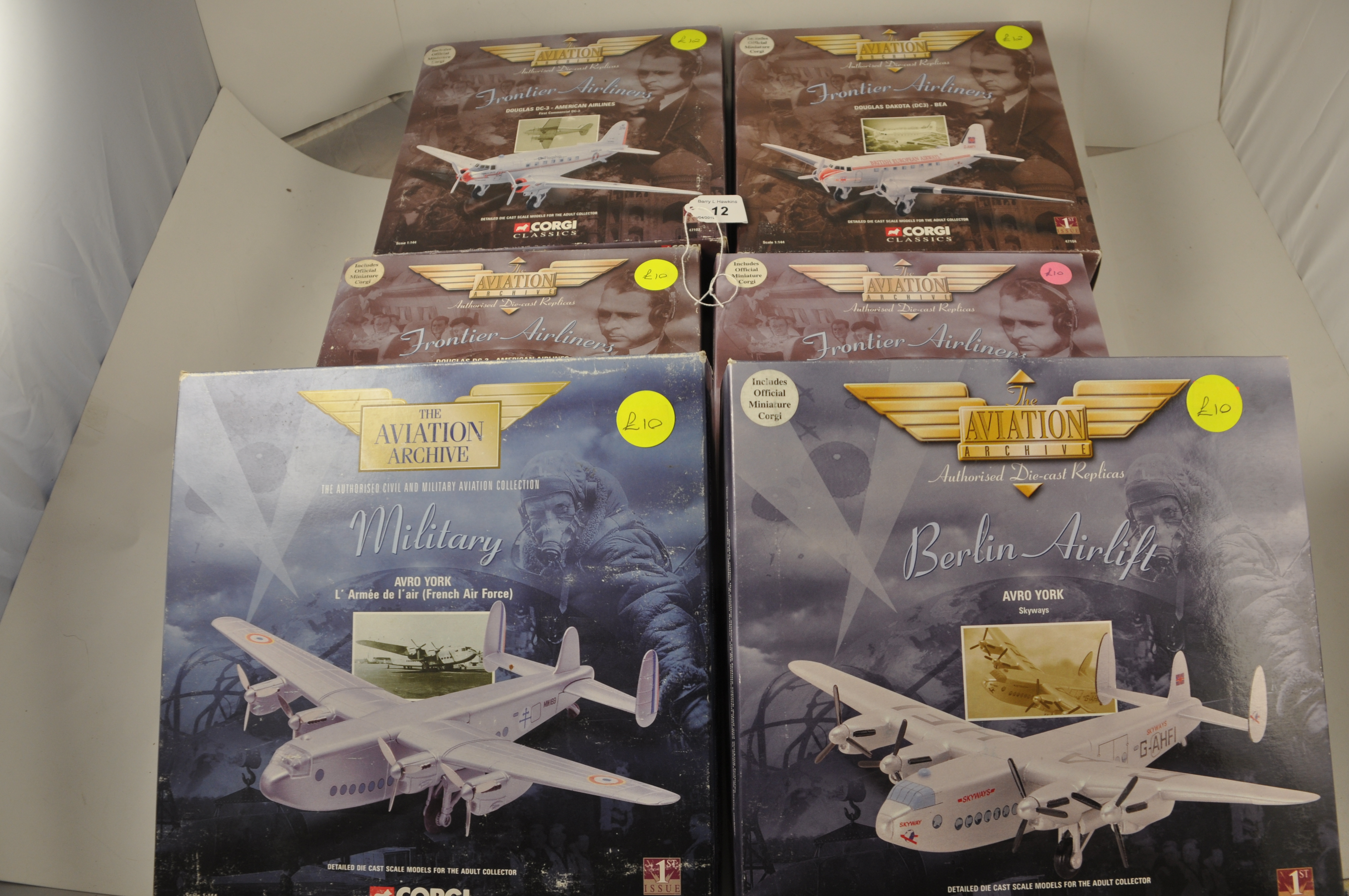 6 CORGI BOXED AIRCRAFT