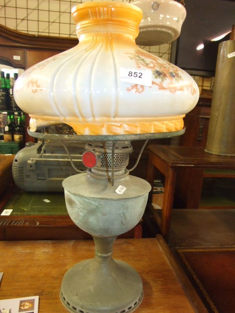 OIL LAMP GLOBE DAMAGED