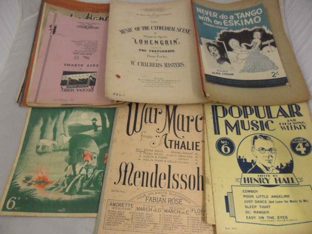 AROUND 20-30 VINTAGE MUSICAL SCORES, - Image 2 of 2