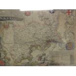 6 HAND COLOURED MAPS OF COUNTYS, POSSIBLE THOMAS MOULE? TO INCLUDE MIDDLESEX, WARWICKSHIRE,