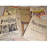 AROUND 20-30 VINTAGE MUSICAL SCORES,