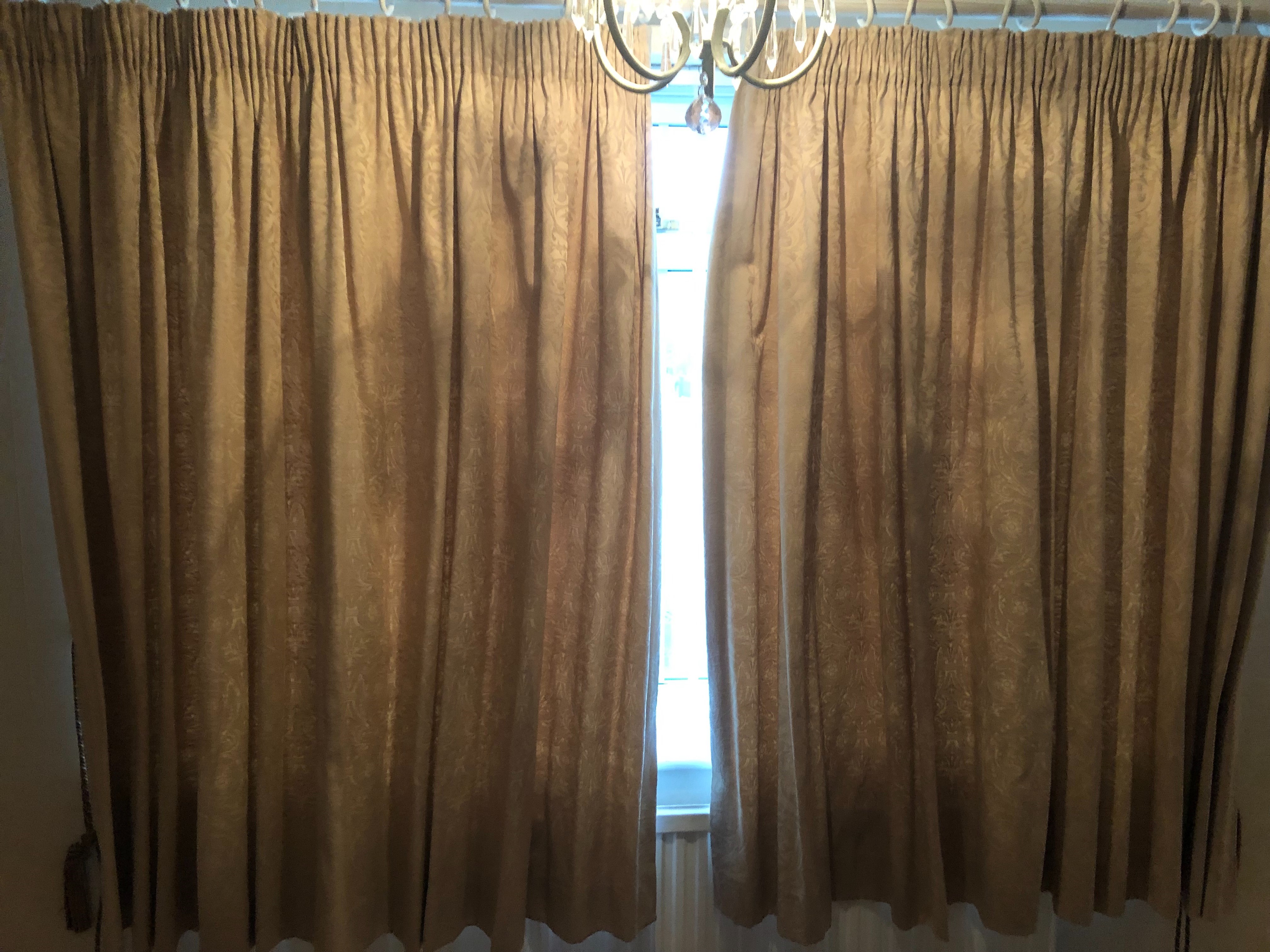 PAIR OF CURTAINS 148cm drop 178 window width