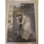 ETCHING BY C W FAULKNER 1908 TITLED MY BOY (60 X 77CM) FRAMED AND GLAZED