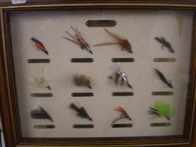 2 FRAMED COLLECTIONS OF FISHING FLIES - Image 2 of 4