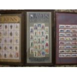 3 CIGARETTE CARD COLLECTIONS, DICKENS, ROYAL/MILITARY AND VINTAGE CARS. 2 ARE PLAYERS, ONE IS COPES.