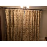 PAIR OF CURTAINS 202cm drop 176 window width