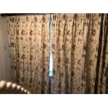 PAIR OF CURTAINS 202cm drop 176 window width