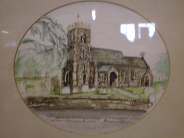 4 SIGNED ALICE ASKEW LOCAL INTEREST OILS AND WATERCOLOURS, DOWNHAM CLOCK, DENVER CHURCH, - Image 3 of 4