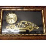 PORSCHE 911 CLOCK MADE FROM CLOCK/WATCH PARTS