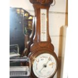 OAK CASED BAROMETER