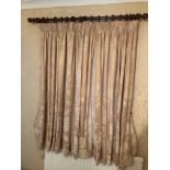 PAIR OF CURTAINS 134cm drop 60 window width