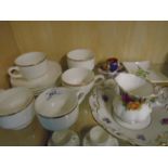 WEDGWOOD 10 PIECE COFFEE SET PLUS 4 OTHER ITEMS TO INCLUDE ROYAL ALBERT OLD COUNTRY ROSES CUP