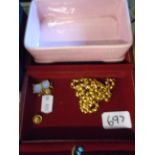 SMALL QUANTITY OF JEWELLERY AND TWO JEWELLERY BOXES