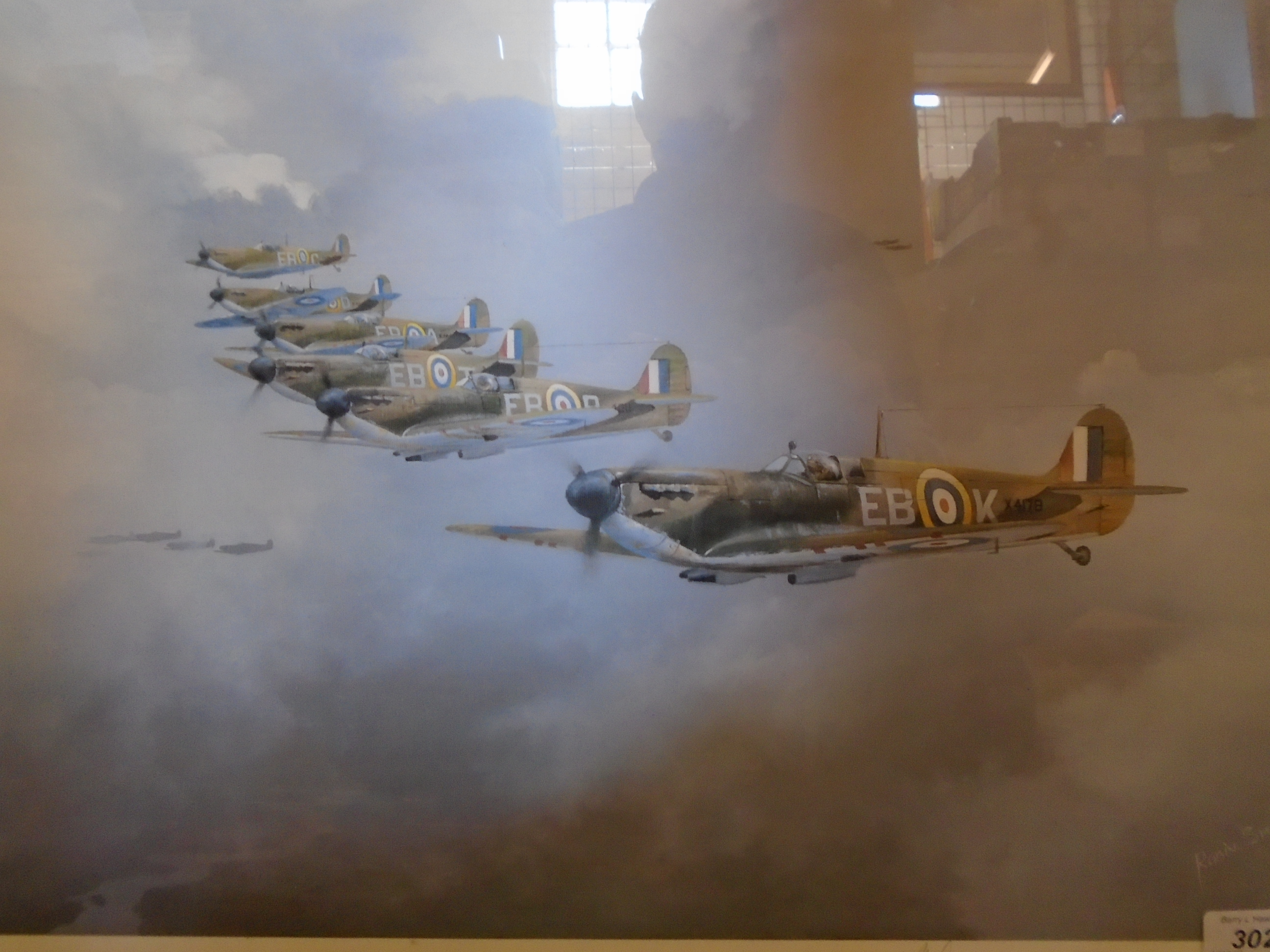 SIGNED ROBIN SMITH LTD ED (141/500) PRINT 'SEEK AND DESTROY' ALSO SIGNED BY PILOT SQN LDR H C BAKER