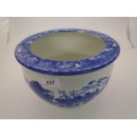 BLUE AND WHITE PLANTER