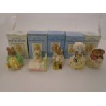 5 BEATRIX POTTER PIECES FROM ROYAL ALBERT AND ROYAL DOULTON