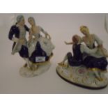 2 ROYAL DUX FIGURINES