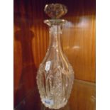 CUT GLASS DECANTER