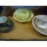 BOX OF CHINA TO INCLUDE 6 MYOTT DISHES,
