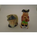 2 TOBY JUGS TO INCLUDE ONE ROYAL DOULTON DON QUIXOTE