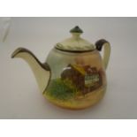 ROYAL DOULTON TEA POT SHAKESPEARES COUNTRY LID A/F