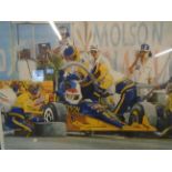 SIGNED LTD ED MOTORSPORT PRINT (78 X 64)CM