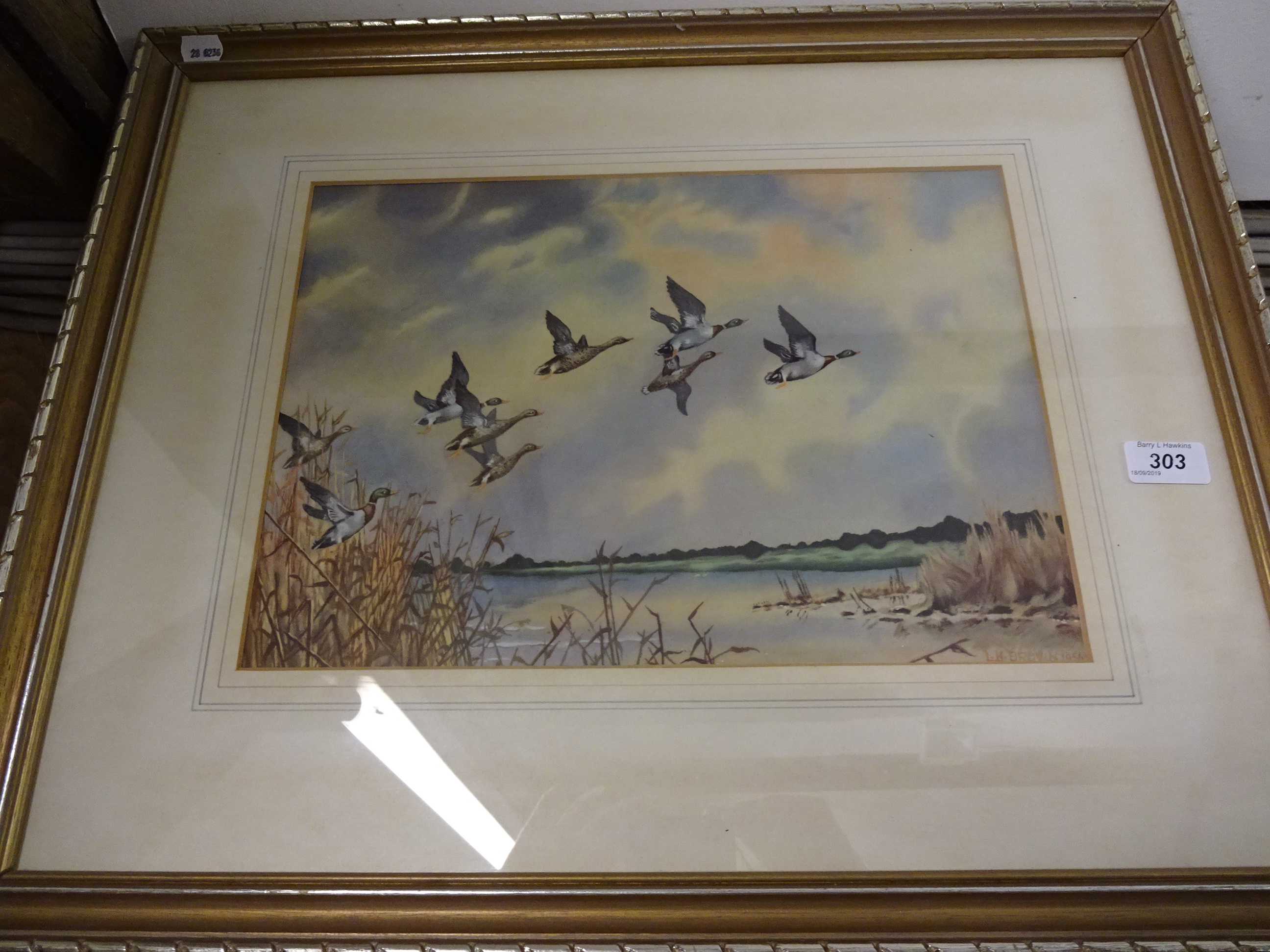 PRINT OF DUCKS AFTER L BROWN 1956 (61 X 50)CM - Image 2 of 3