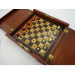 2 SETS OF TRAVEL CHESS SETS (ONE PIECE MISSING)