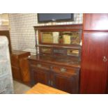 MAHOGANY MIRROR BACK SIDEBOARD