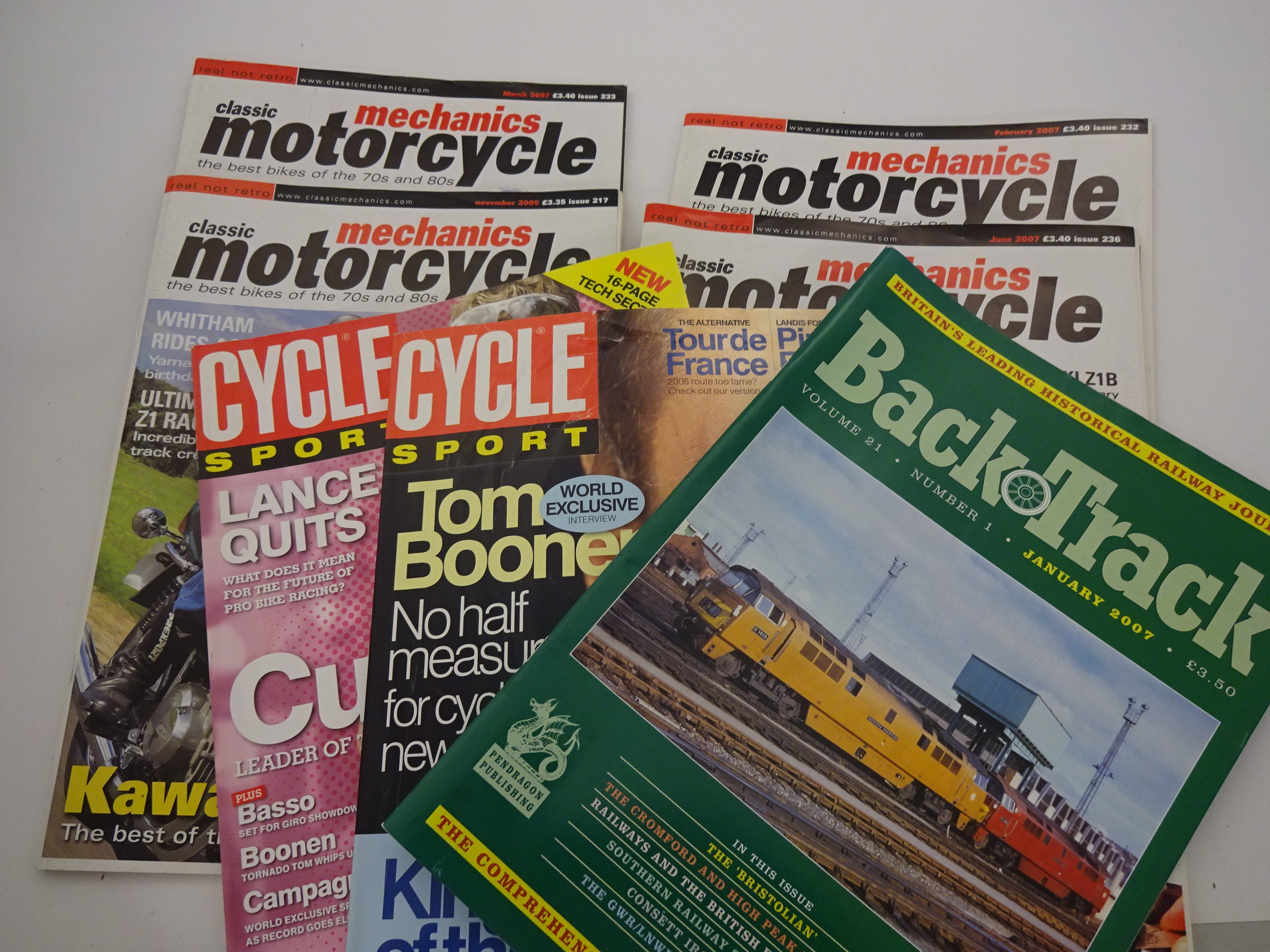 7 MOTORCYCLE AND CYCLE MAGAZINES