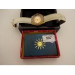 JASPER CONRAD WATCH AND YELLOW METAL CIGARETTE CASE