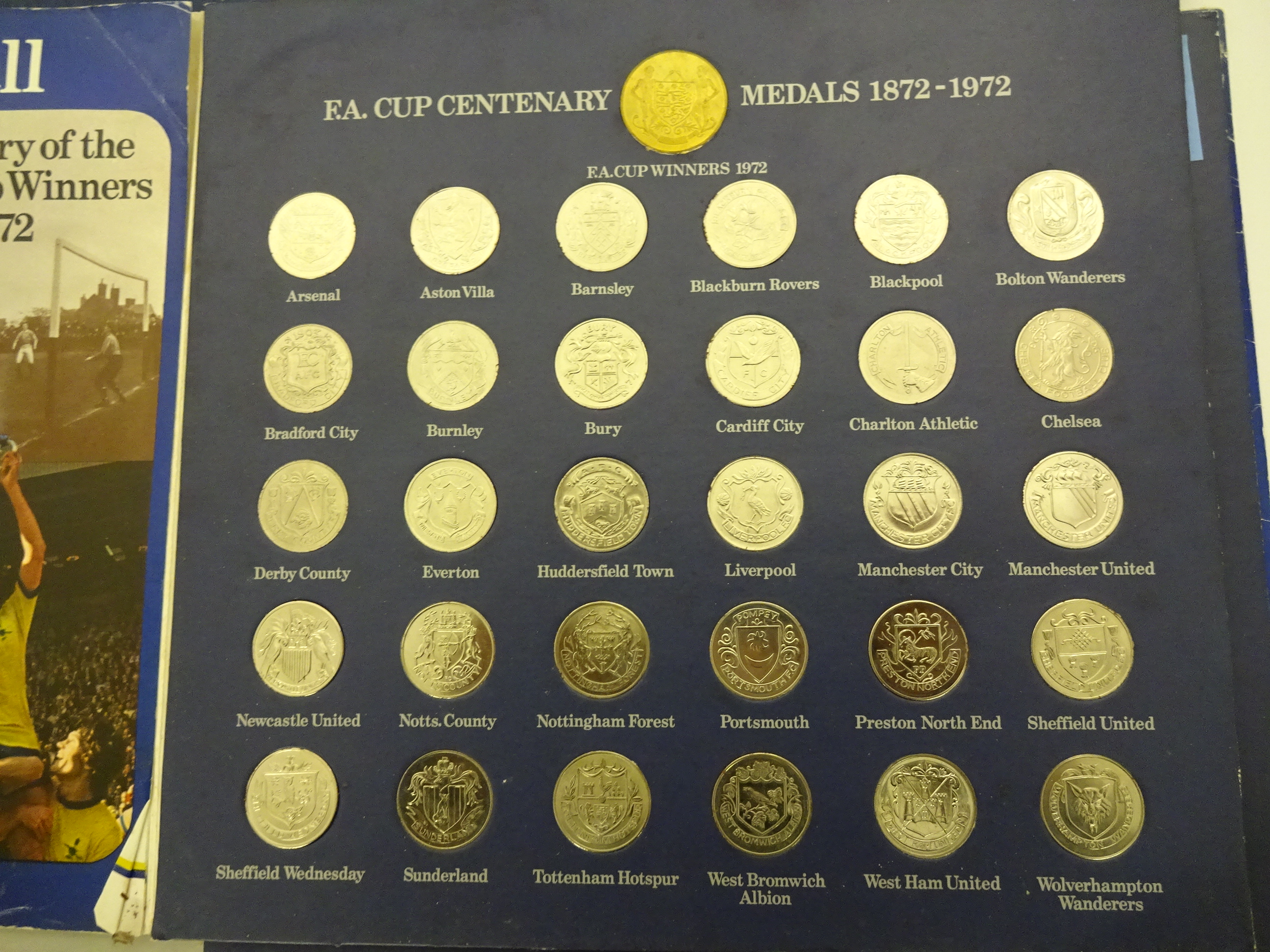 TWO COMPLETE MEDAL COLLECTIONS OF THE FA CUP CENTENARY 1872-1972 PLUS COMPLETE ESSO COLLECTION OF - Image 4 of 4