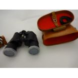 ZENITH BINOCULARS IN LEATHER CASE