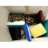 BOX OF COSTUME JEWELLERY