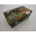 ORIENTAL THEMED TIN BOX WITH COLLECTION OF EMPTY JEWELLERY BOXES