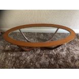 G PLAN STYLE OVAL COFFEE TABLE