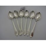 LONDON SILVER 6 TEASPOONS CRESTED 1887? FRANCESC HARLING 175g