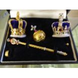 GOLD AND SILVER PLATED ROYAL ACCESSERIES