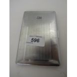 WHITE METAL CIGARETTE CASE