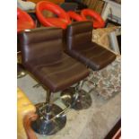 PAIR SWIVEL BAR SEATS