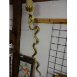 BRASS SNAKE WALL SCONCE