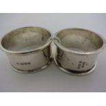 SILVER NAPKIN RINGS ONE CHESTER 1805 53g