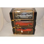 3 MAISTO MODELS 1:18 TO INCLUDE MACLAREN F1,