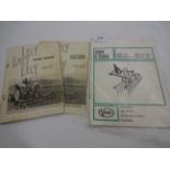 2 LELY ROTARY HARROW MANUALS 1970S AND 3 VICO SPARES