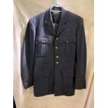 1952 RAF OFFICERS UNIFORM WITH KINGS CROWN BUTTONS