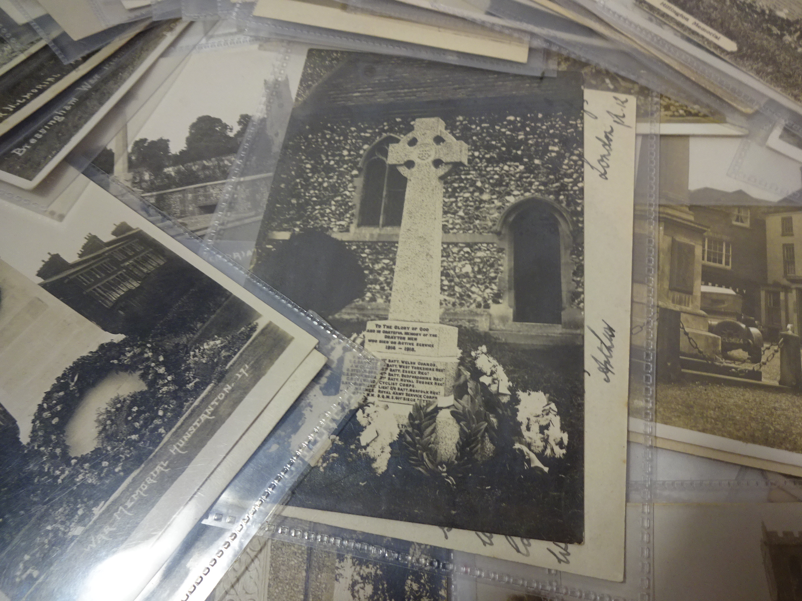 COLLECTION OF 48 MILITARY WW1 RELATED VINTAGE POSTCARDS DEPICTING THE WAR MEMORIALS AROUND NORFOLK, - Image 2 of 4