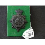 MILITARY CAP BADGE- SURREY RIFLE VOLUNTEERS QVC (LUGS) (1)