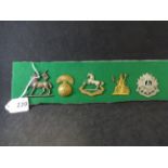 MILITARY CAP BADGES INCL QUEENS ROYAL REGIMENT (SLIDER), NORTHUMBERLAND FUSILIERS (SLIDER),