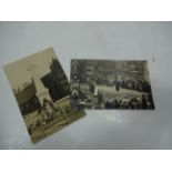 2 VINTAGE POSTCARDS OF THE WW1 WAR MEMORIAL, SNETTISHAM,