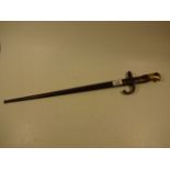 FRENCH MODEL 1874 (GRAS) BAYONET DATED 1876 WITH SCABBARD